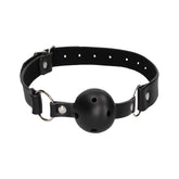 Breathable Ball Gag - With Bonded Leather Straps